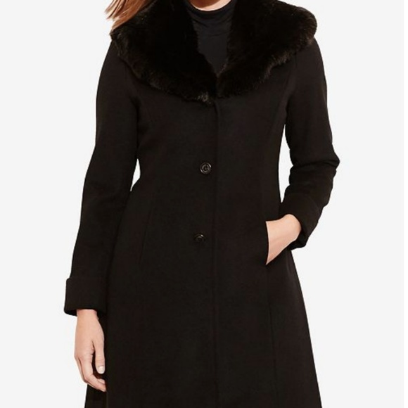 Ralph Lauren Jackets & Blazers - Ralph Lauren Faux Fur Collar Coat